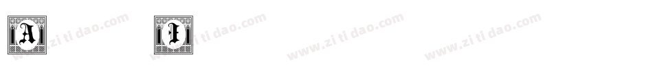 Augsburger Initials字体转换